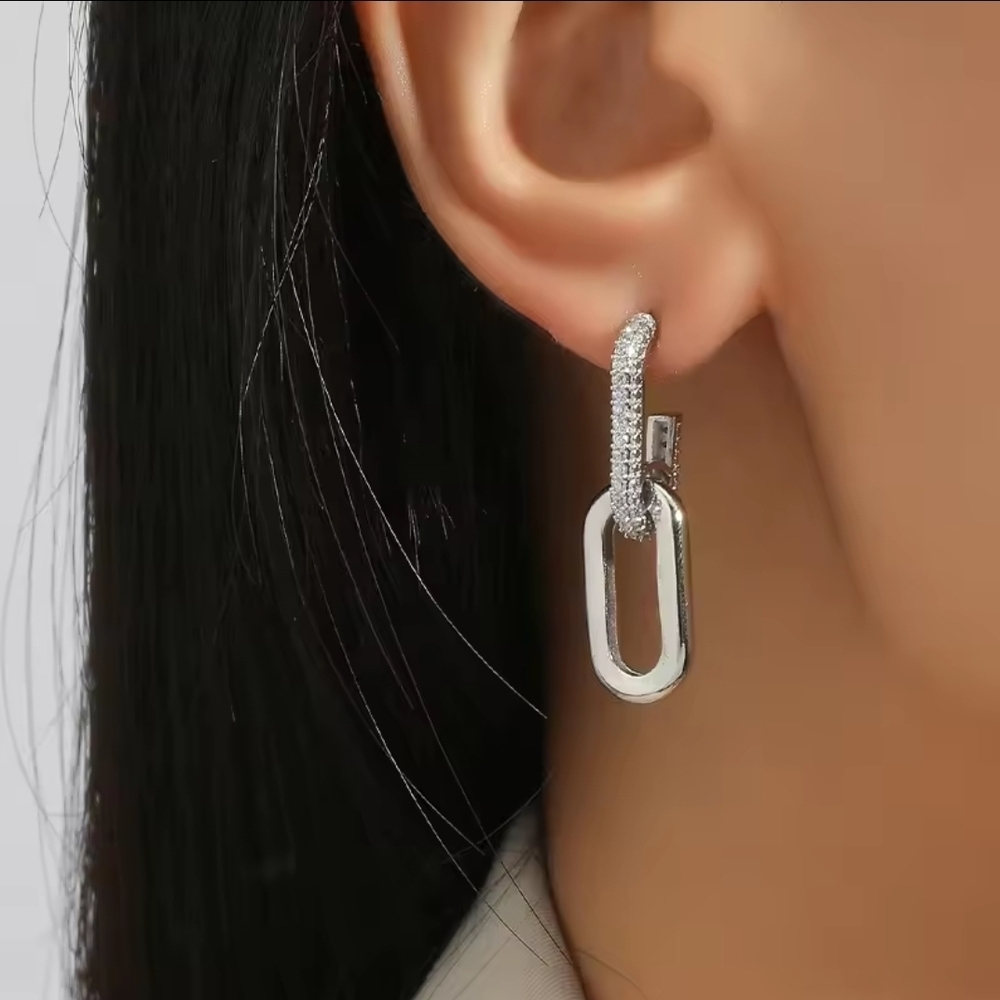 Elegant Silver Drop Earrings
